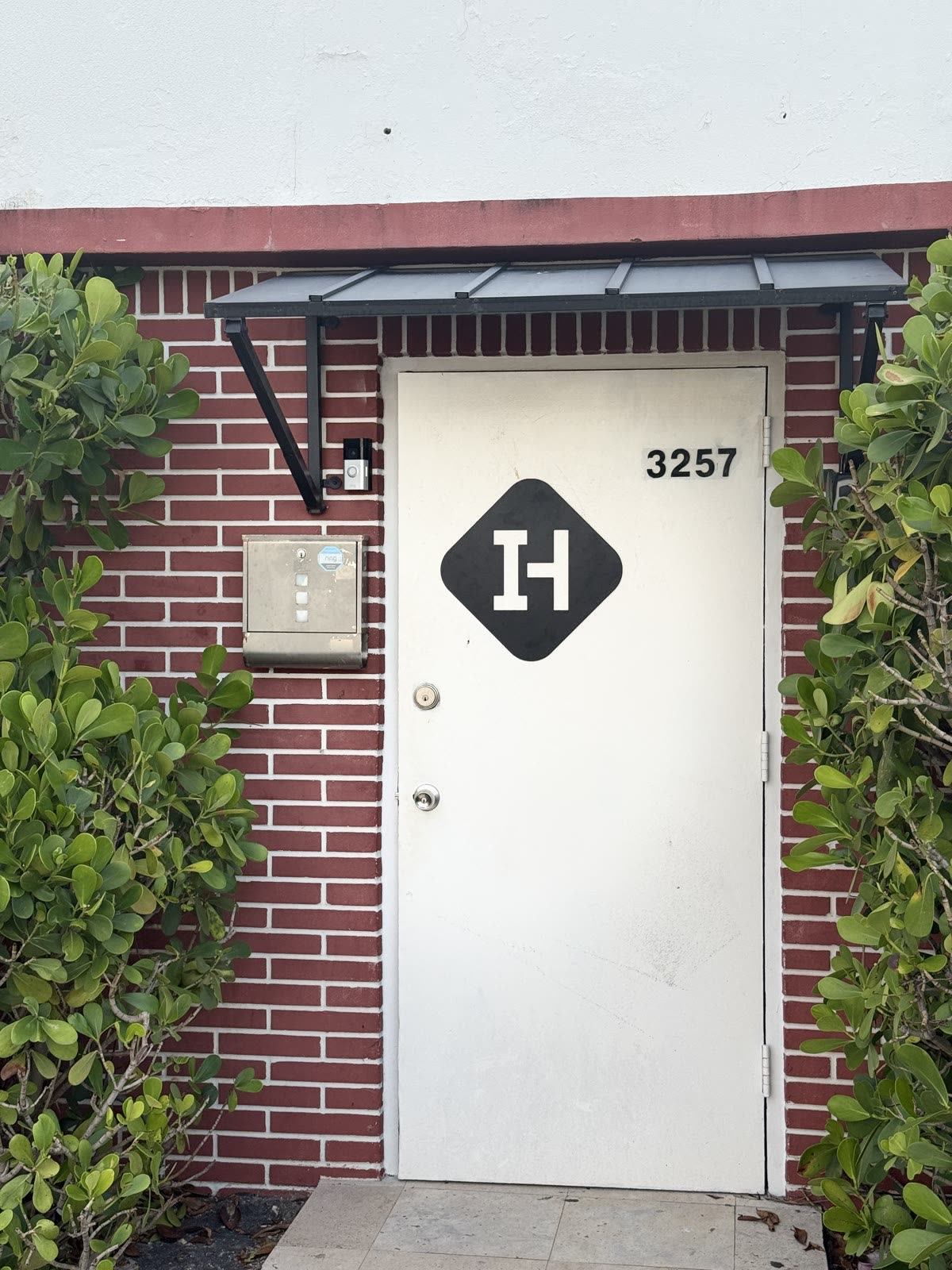 The entrance